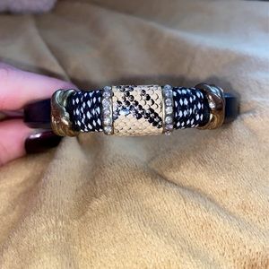 Vintage Snakeskin Patterned Bracelet